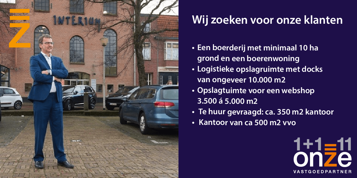 Wij zoeken voor onze klanten