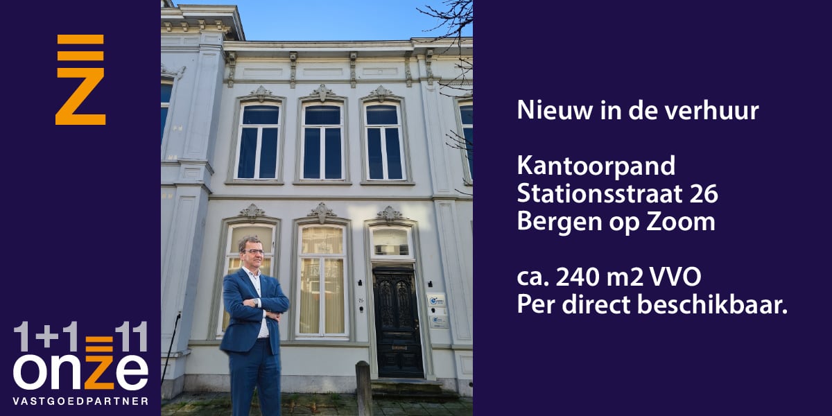 Kantoorpand Stationsstraat 26 Bergen op Zoom