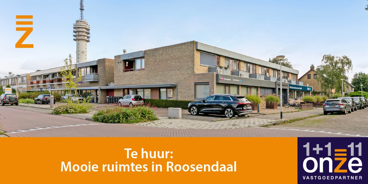 Mooie ruimtes in Roosendaal te huur
