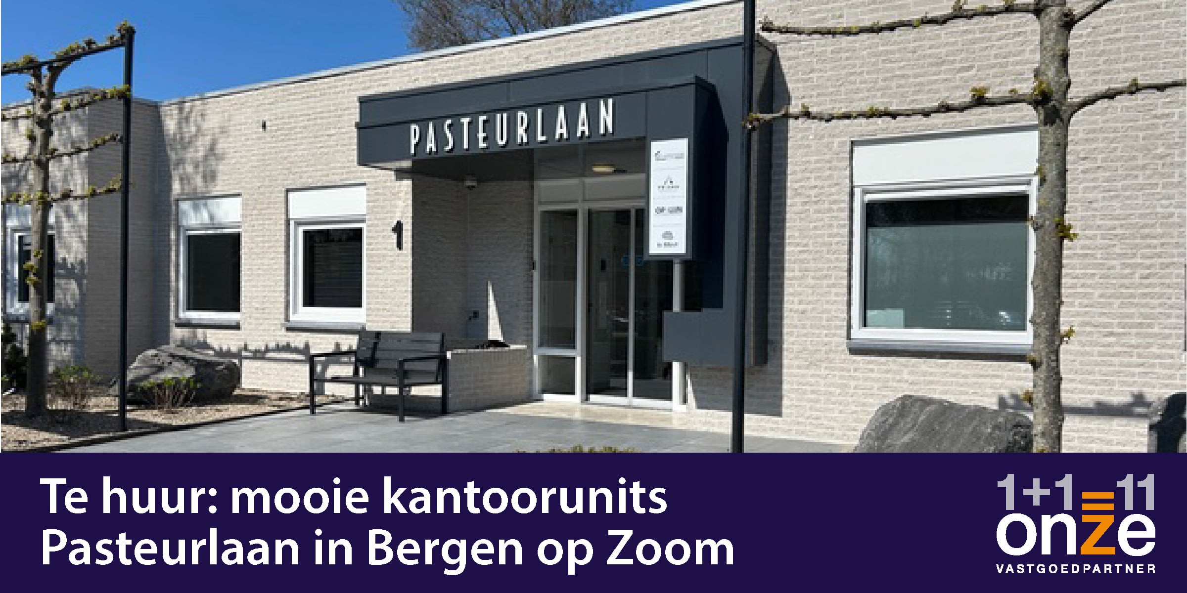 Te huur mooie kantoorunits – Pasteurlaan in Bergen op Zoom