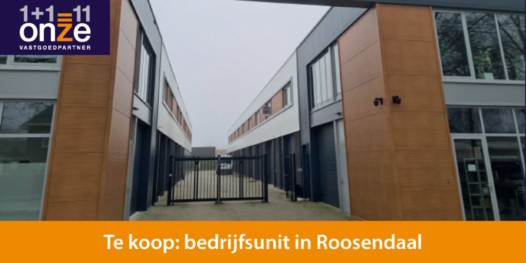 Te koop bedrijfsunit in Roosendaal